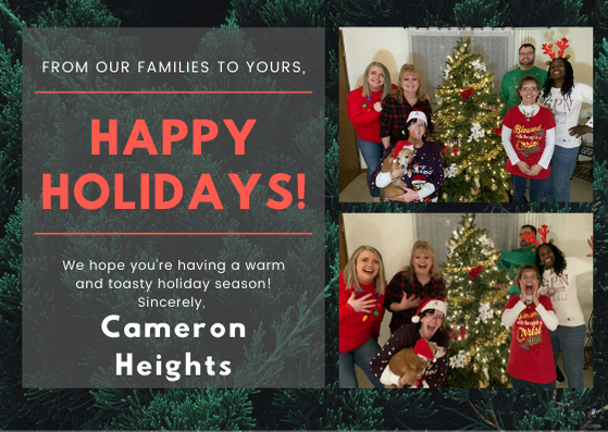 Happy Holidays from Cameron Heights
